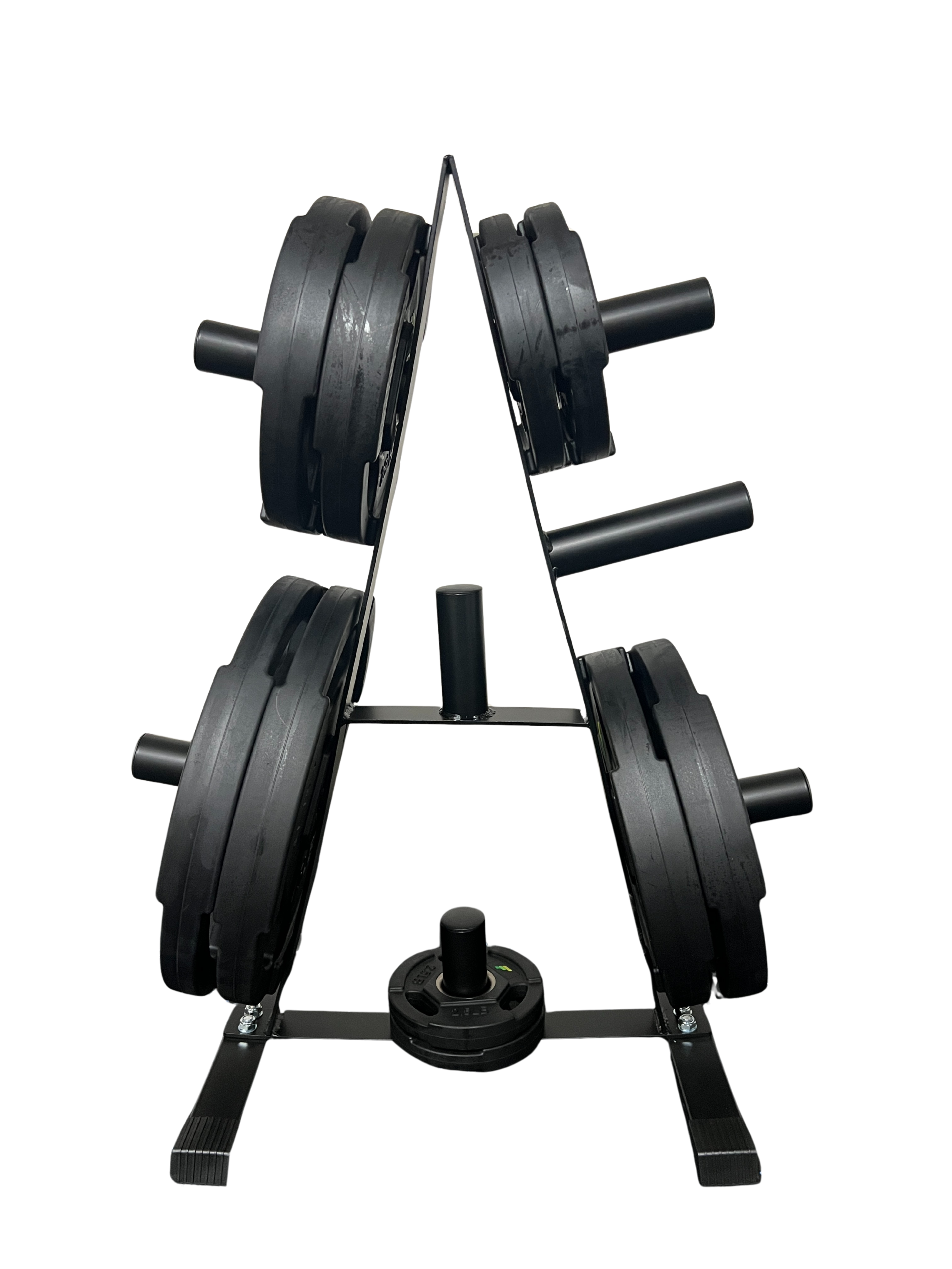 Fibosport Heavy-Duty A-Frame Olympic Plate Tree
