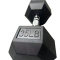 Fibosport Commercial-Grade Low-Odor Rubber Hex Dumbbell