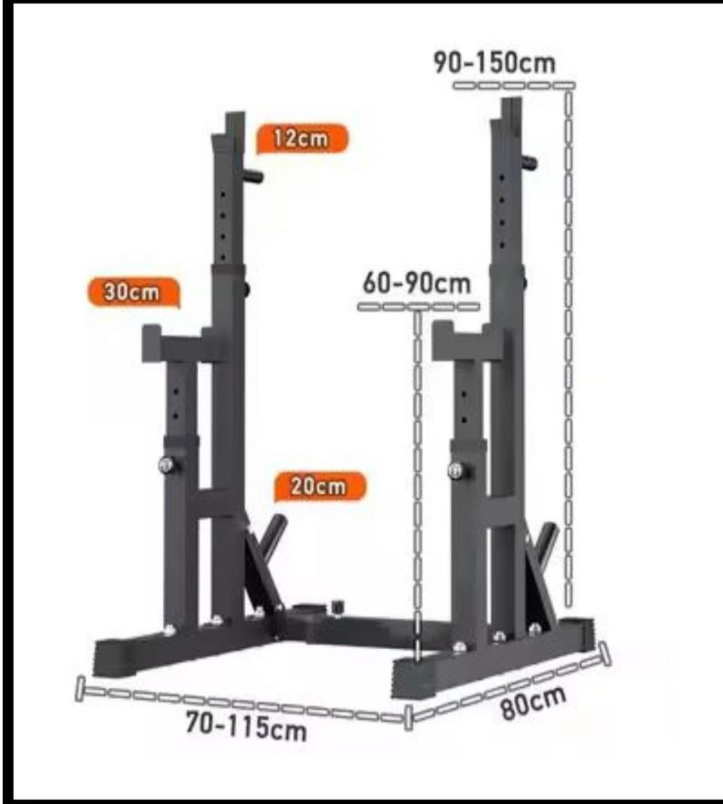 Fibosport Multi-Functional Adjustable Bench Press & Squat Stand