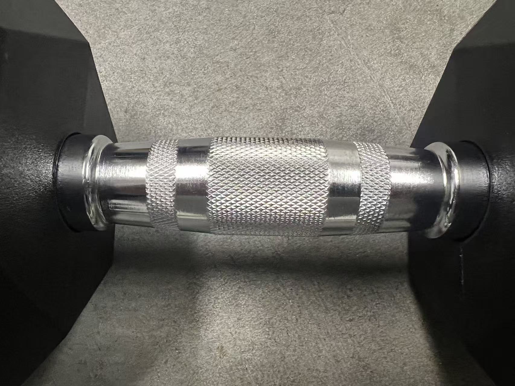 Fibosport Commercial-Grade Low-Odor Rubber Hex Dumbbell