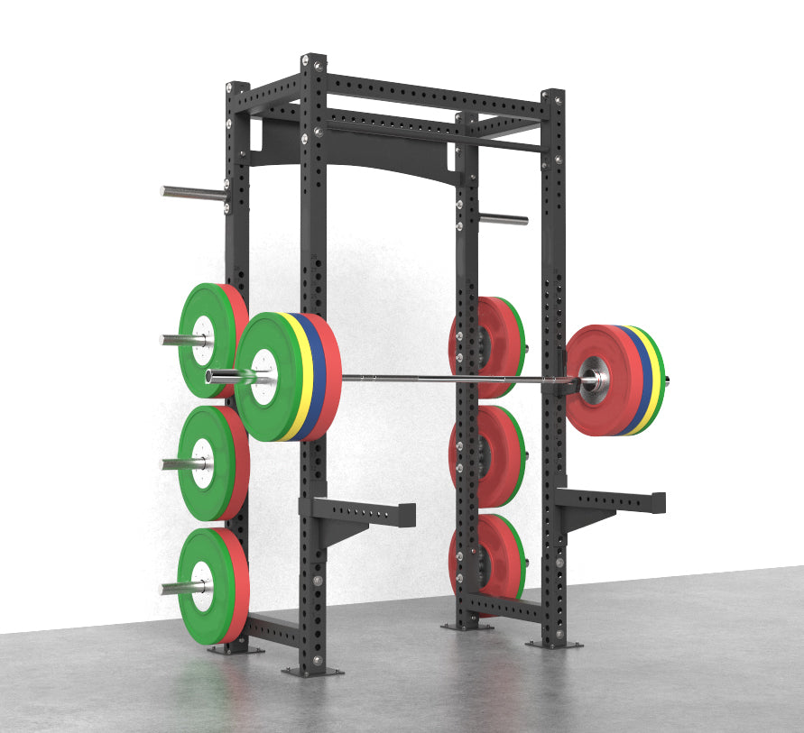 Fibosport Commercial-Grade Half Power Rack (3"x3" w/ 1" Hole)