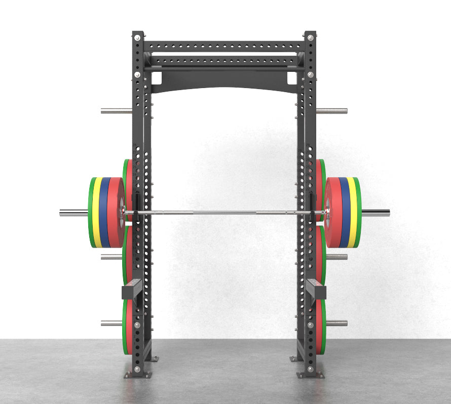 Fibosport Commercial-Grade Half Power Rack (3"x3" w/ 1" Hole)