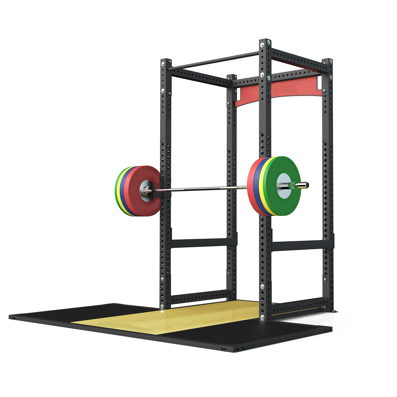 Fibosport Commercial-Grade Half Power Rack (3"x3" w/ 1" Hole)