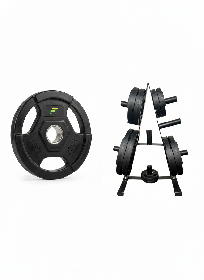 Fibosport Elite Tri-Grip Olympic Weight Plates