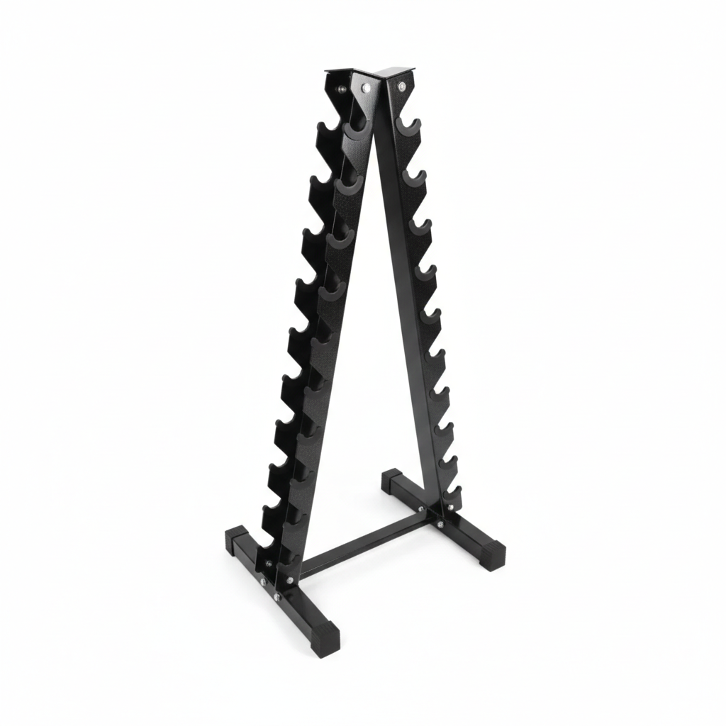 Fibosport 10-Pair Vertical A-Frame Dumbbell Rack