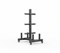 Fibosport Heavy-Duty Mobile Olympic Plate Tree with Wheels