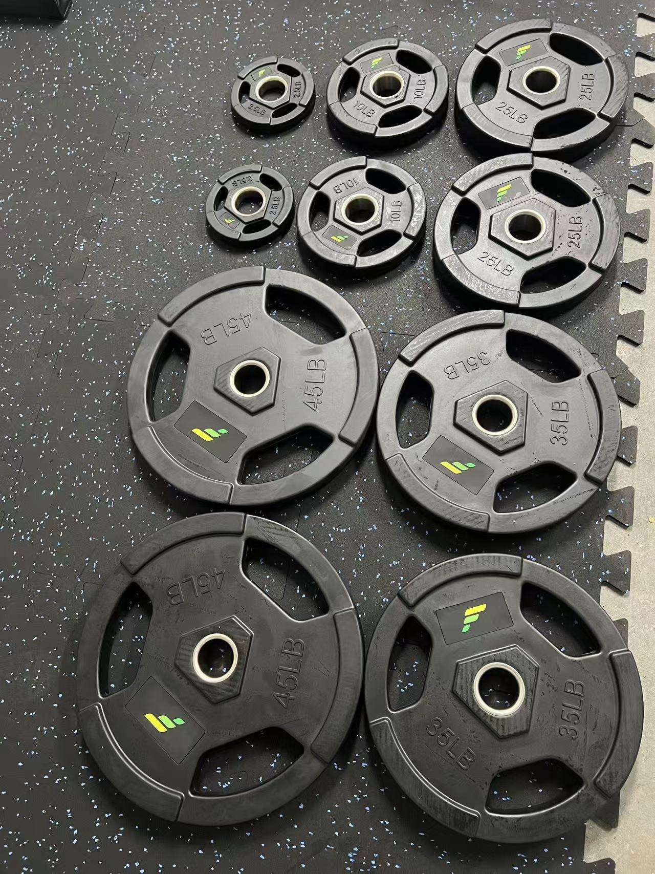 Fibosport Elite Tri-Grip Olympic Weight Plates