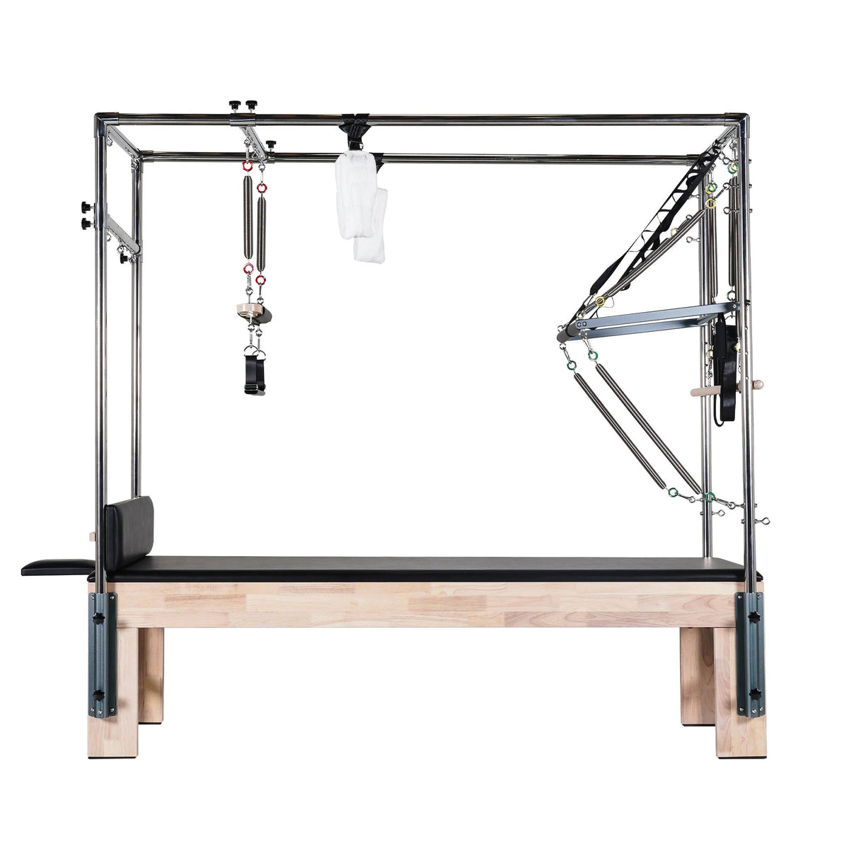 Premium Hardwood Oak Pilates Cadillac Trapeze Table | Full Studio Rehabilitation & Strength Station