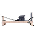 Premium Hardwood Pilates Reformer with Sitting Box & Jumpboard | Elite Studio Solid Wood Model