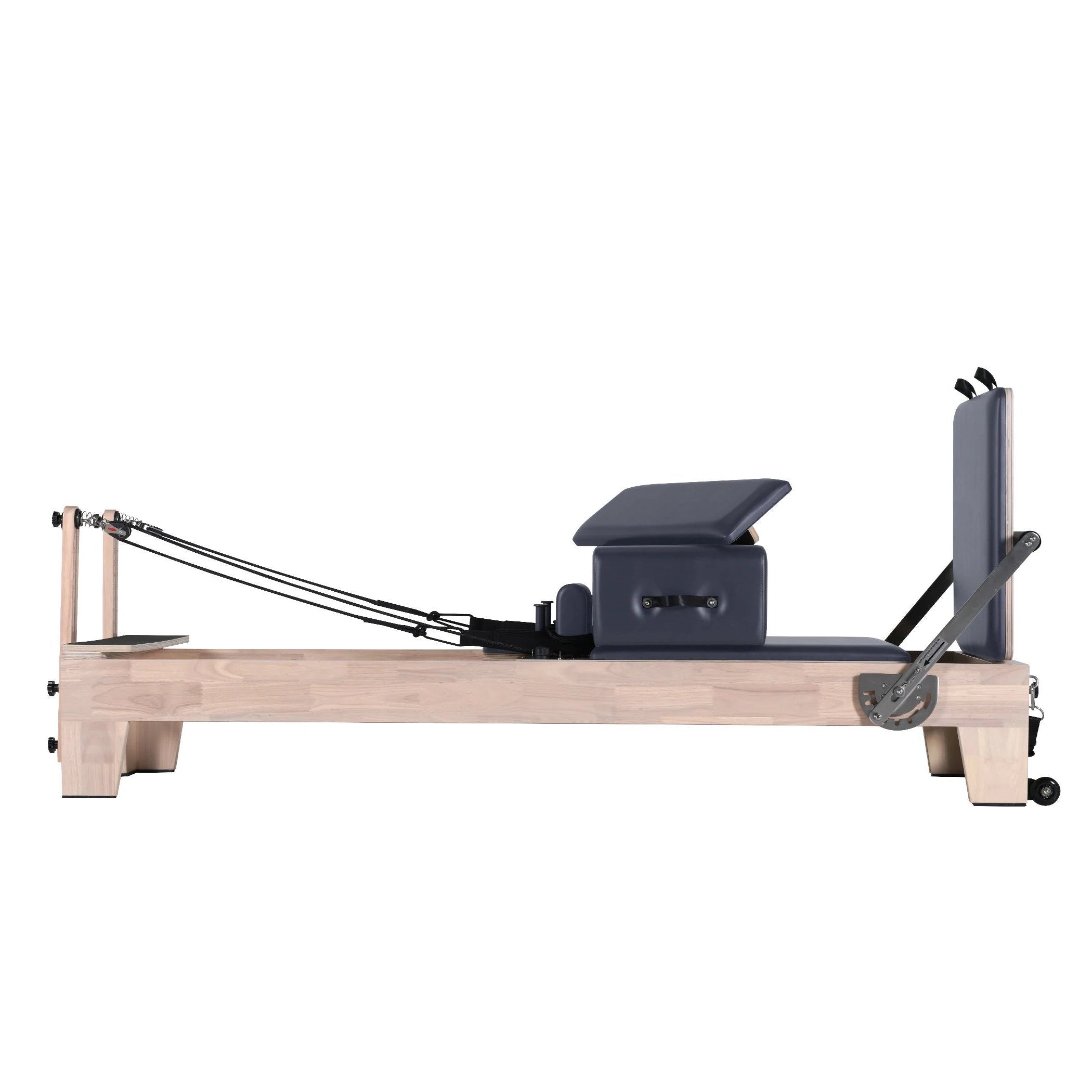 Premium Hardwood Pilates Reformer with Sitting Box & Jumpboard | Elite Studio Solid Wood Model