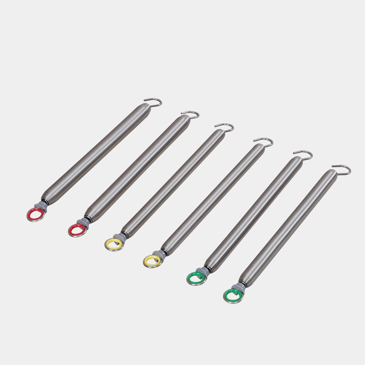 6-Piece Pilates Reformer Replacement Spring Set | Commercial Heavy-Duty Tension Springs