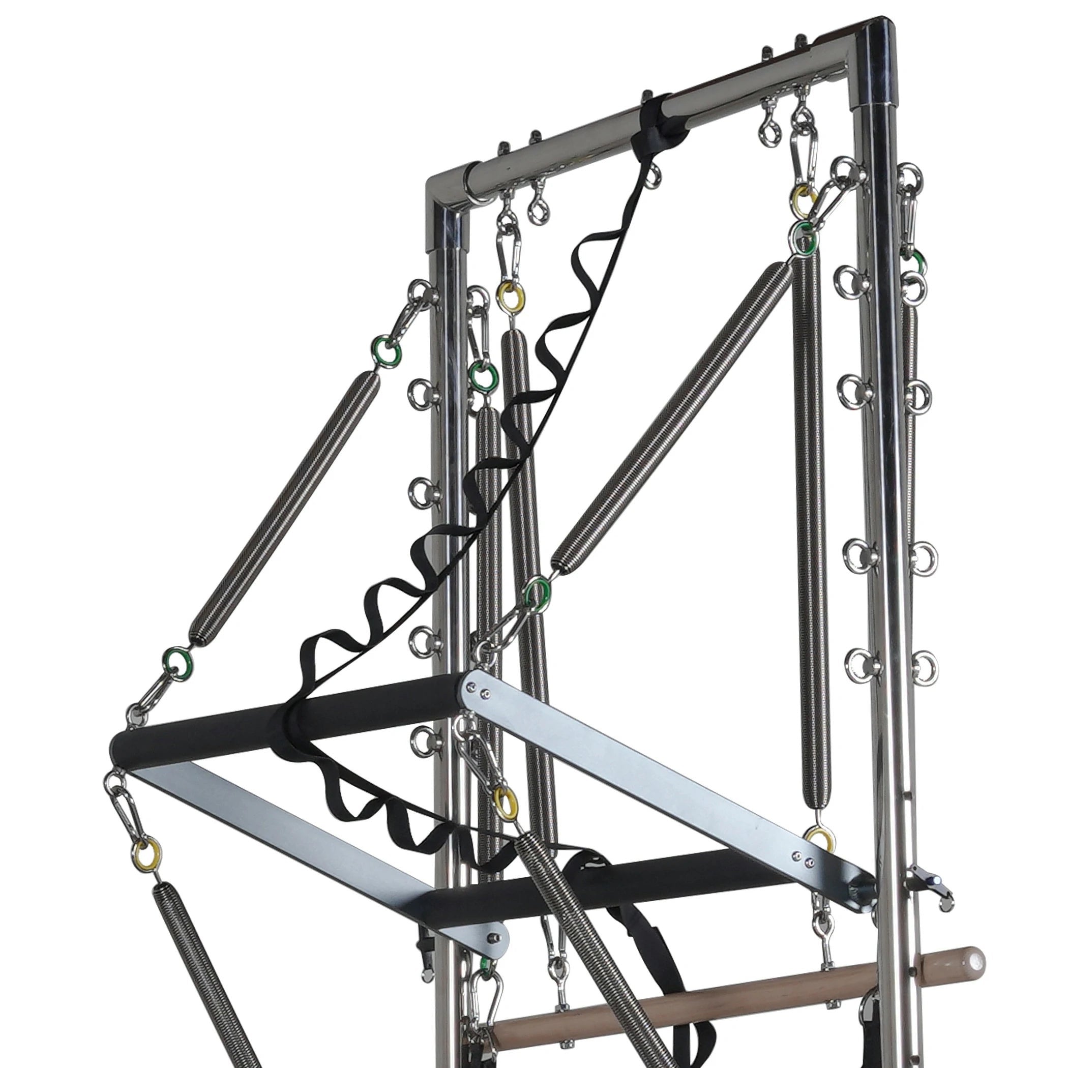 Elite Aluminum Pilates Reformer with Half Tower & Sitting Box | Professional Studio & Home Gym Station