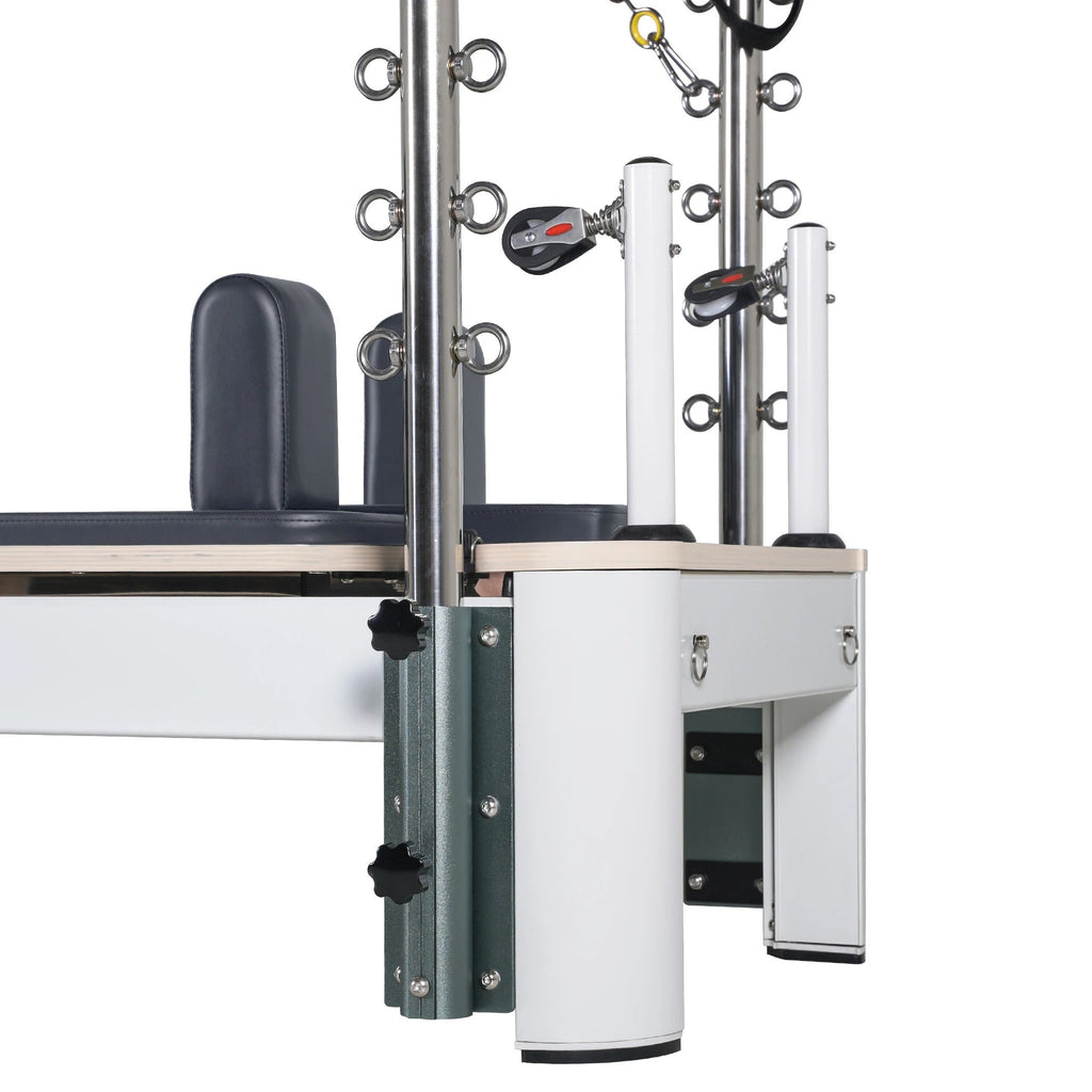 Elite Aluminum Pilates Reformer with Half Tower & Sitting Box | Professional Studio & Home Gym Station