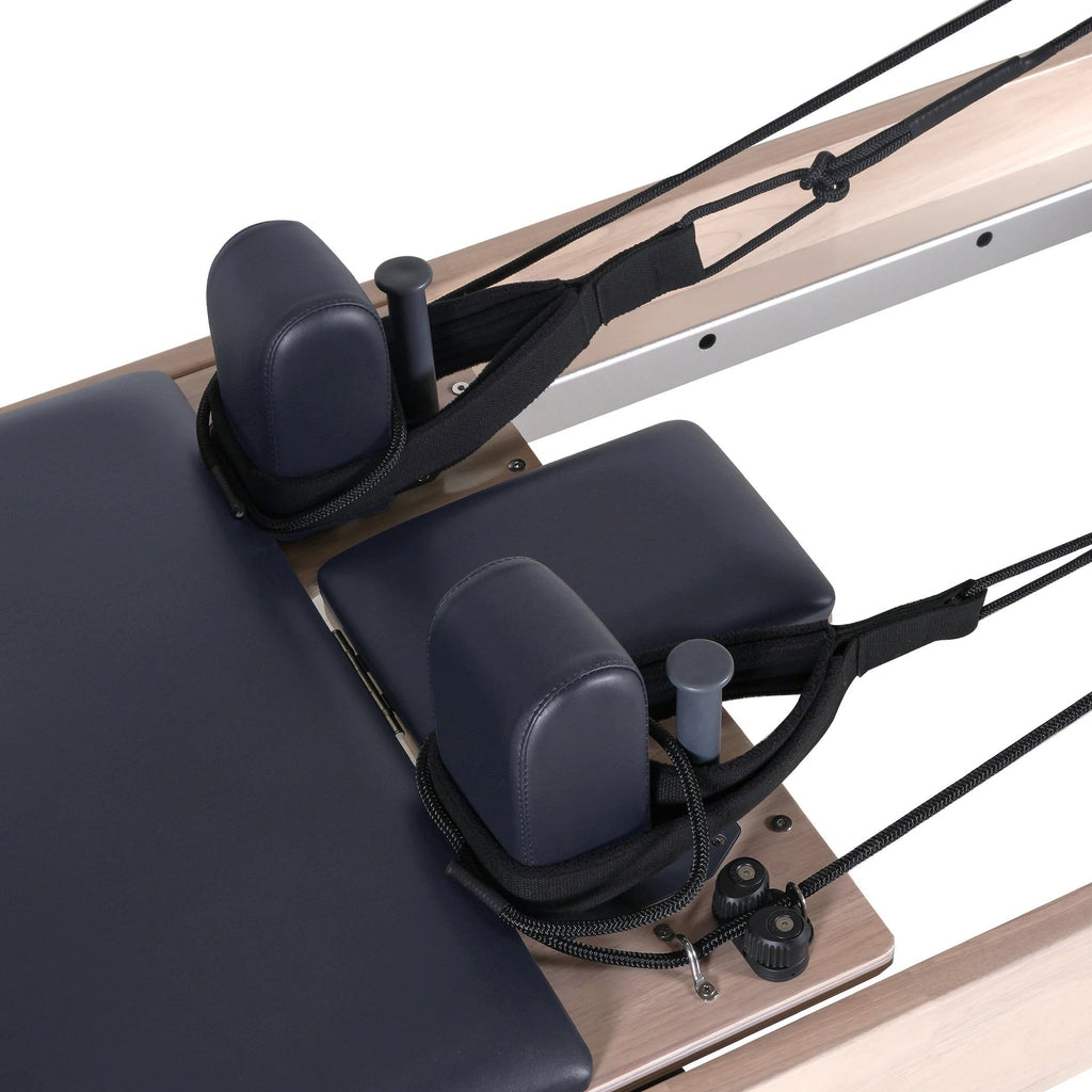 Premium Hardwood Pilates Reformer with Sitting Box & Jumpboard | Elite Studio Solid Wood Model